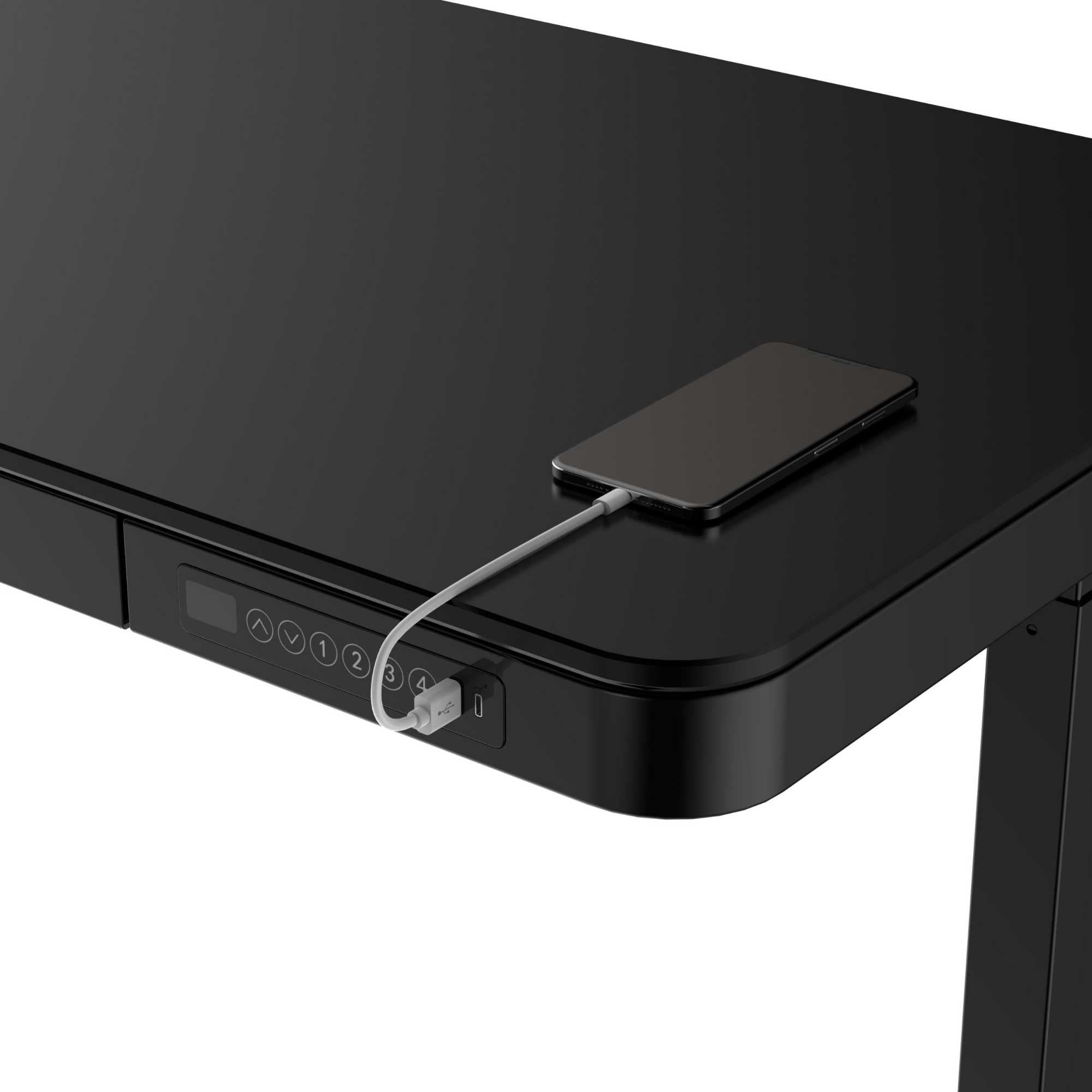 FlexiSpot Liftek electric height adjustable desk 120x60, black