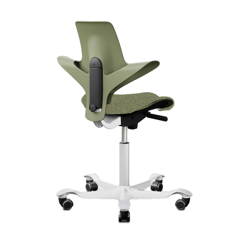 Hag Capisco Puls 8020 fabric, cura moss/white