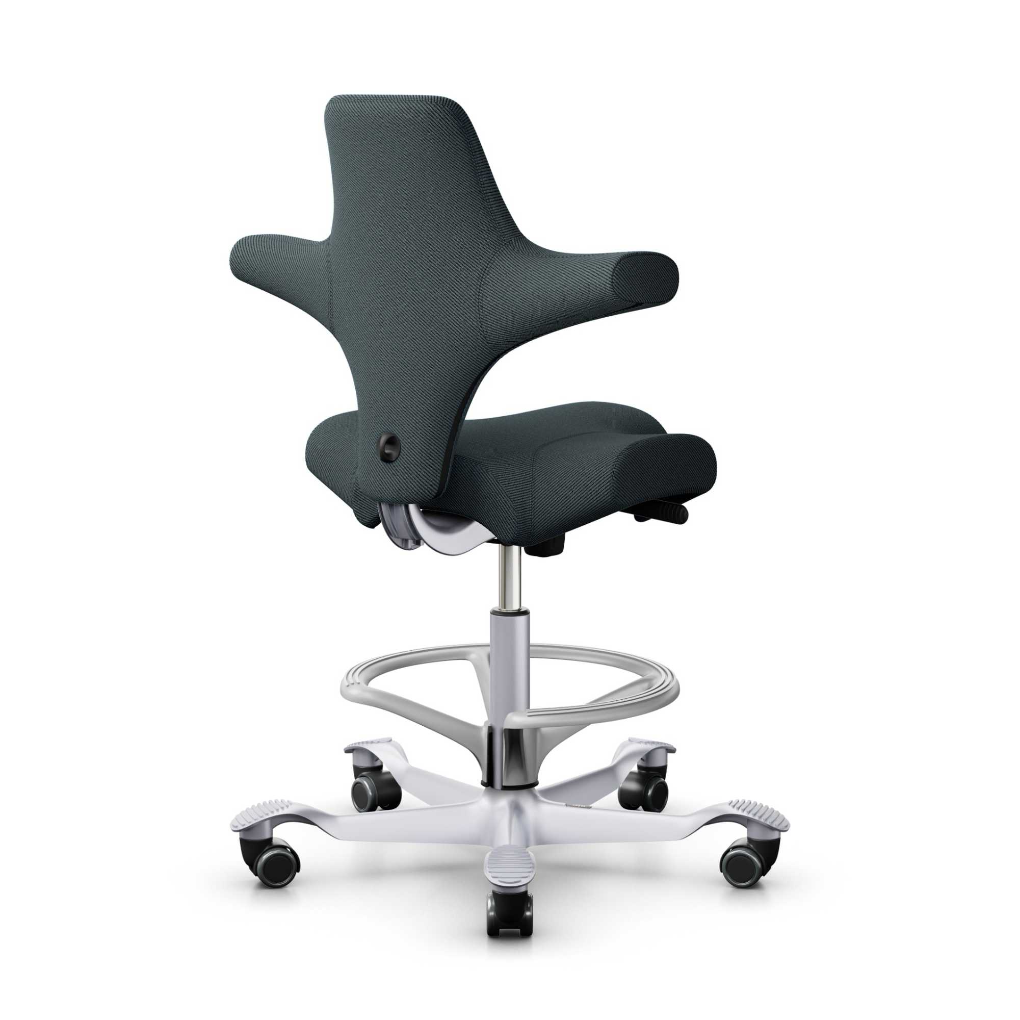 Hag Capisco 8106 Fabric, petrolium/silver
