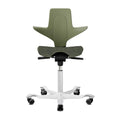 Hag Capisco Puls 8020 fabric, arda moss/white
