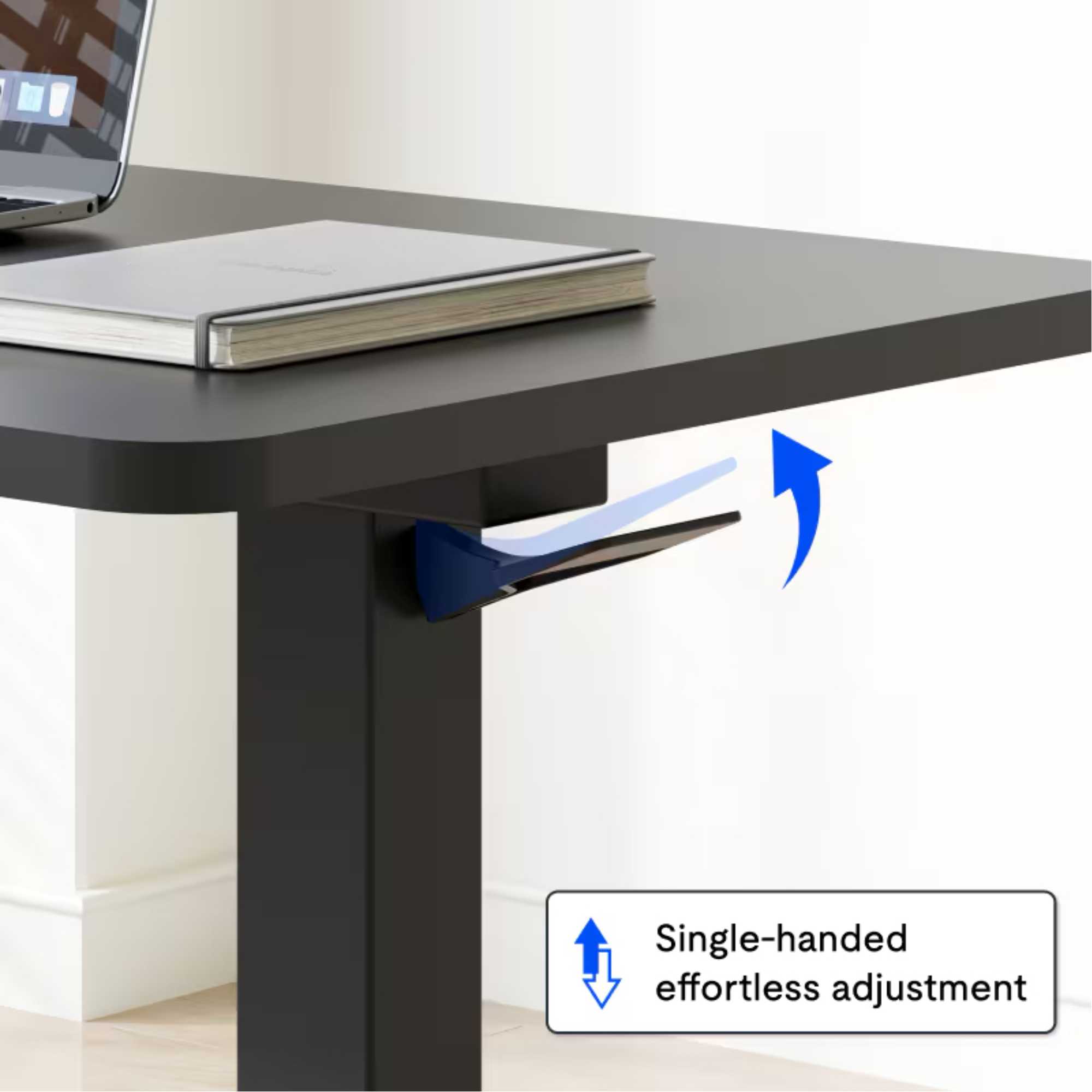 FlexiSpot H7 height adjustable side table, black