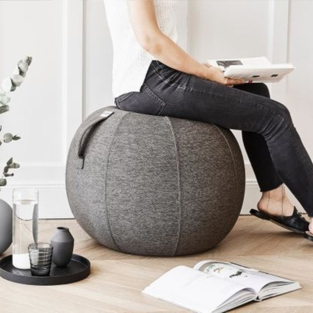 VLUV LEIV active sitting & yoga ball, mustard