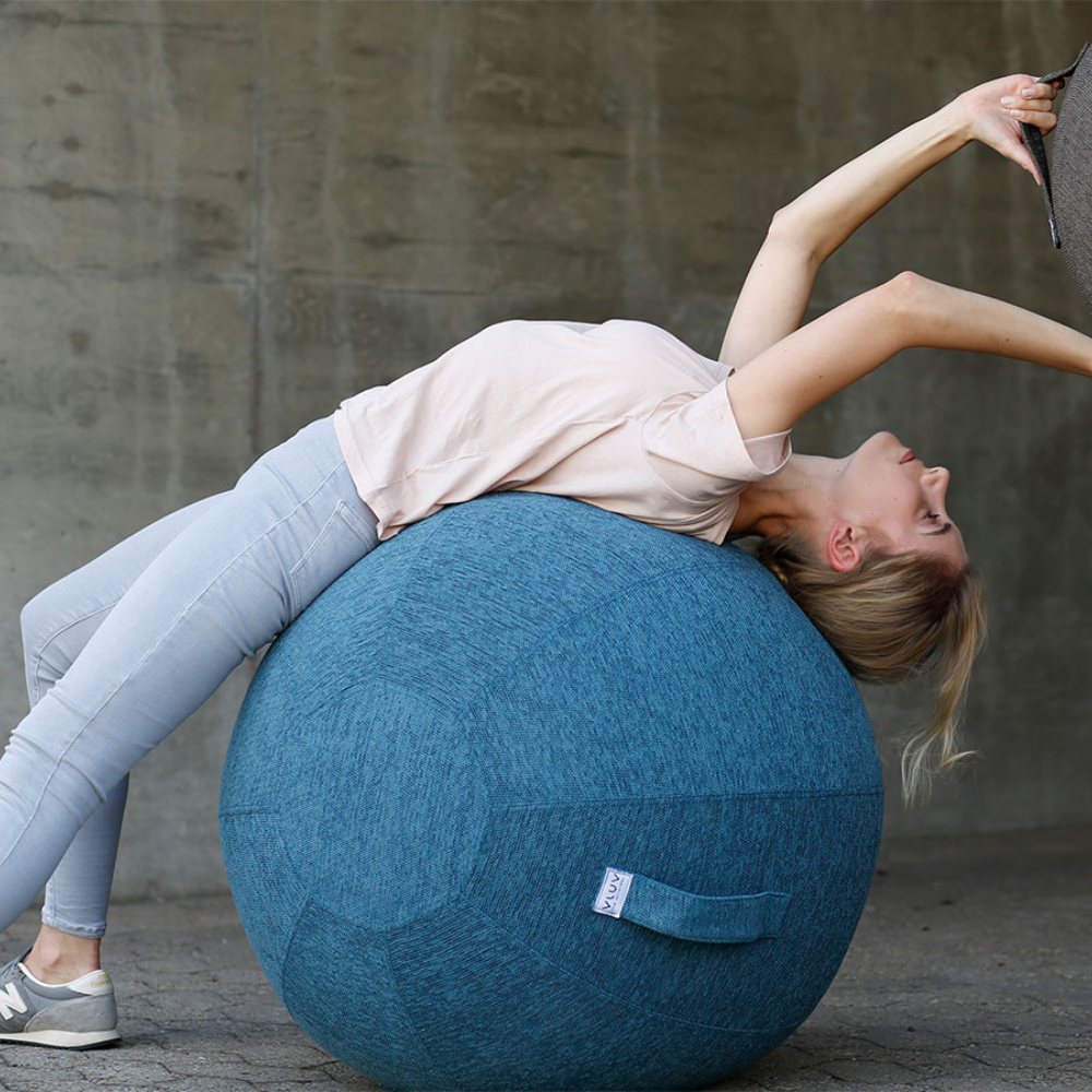 VLUV LEIV active sitting & yoga ball, mustard