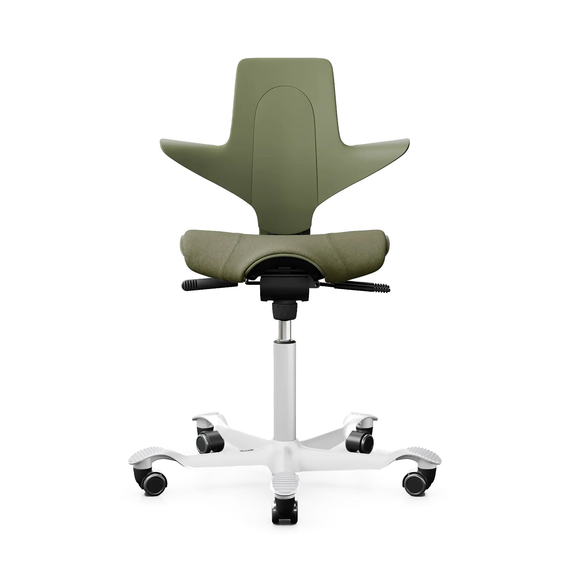 Hag Capisco Puls 8020 fabric, cura moss/white