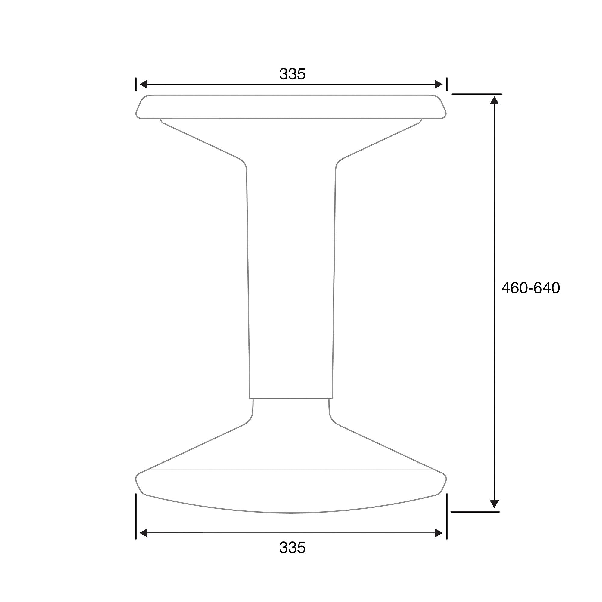 UPis1 100U ergo-stool, Black
