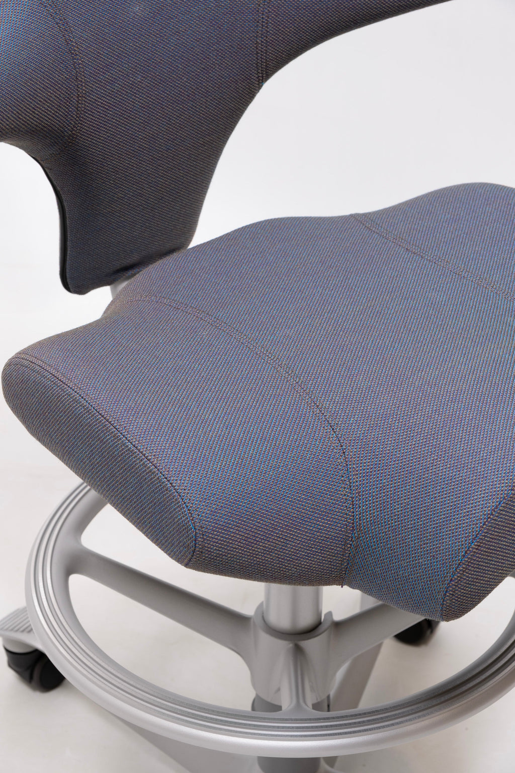 refurbished | Hag Capisco 8106 Fabric, petrolium/silver