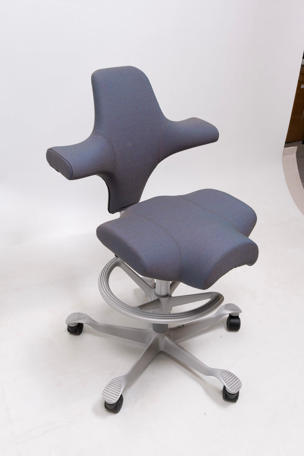 refurbished | Hag Capisco 8106 Fabric, petrolium/silver