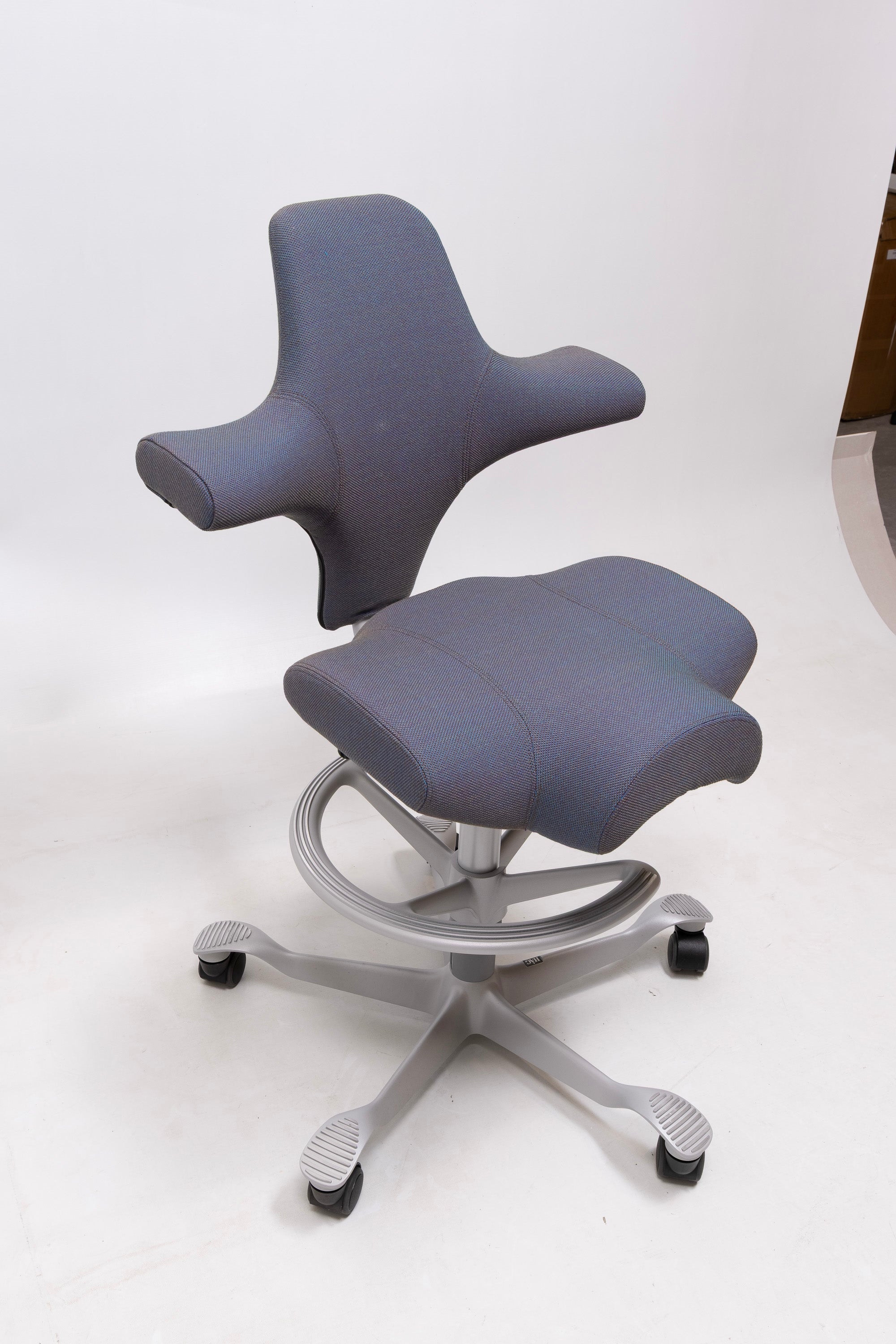 refurbished | Hag Capisco 8106 Fabric, petrolium/silver