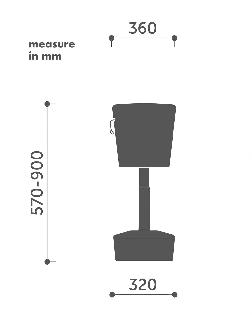 Profim Mickey Ergonomic Stool, tonica2 933/grey