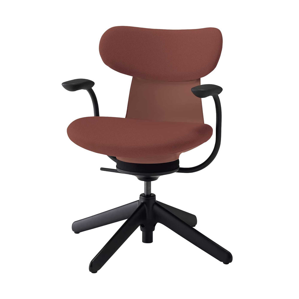 Kokuyo Inglife Office Chair Upholsltery Back with Arm, red