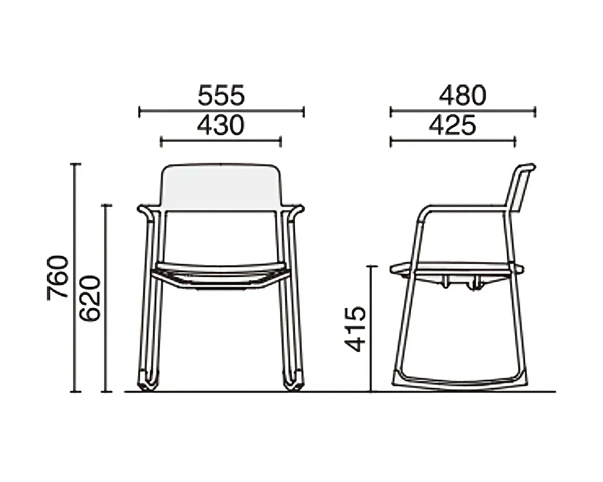 Kokuyo Cuna rocking chair, black